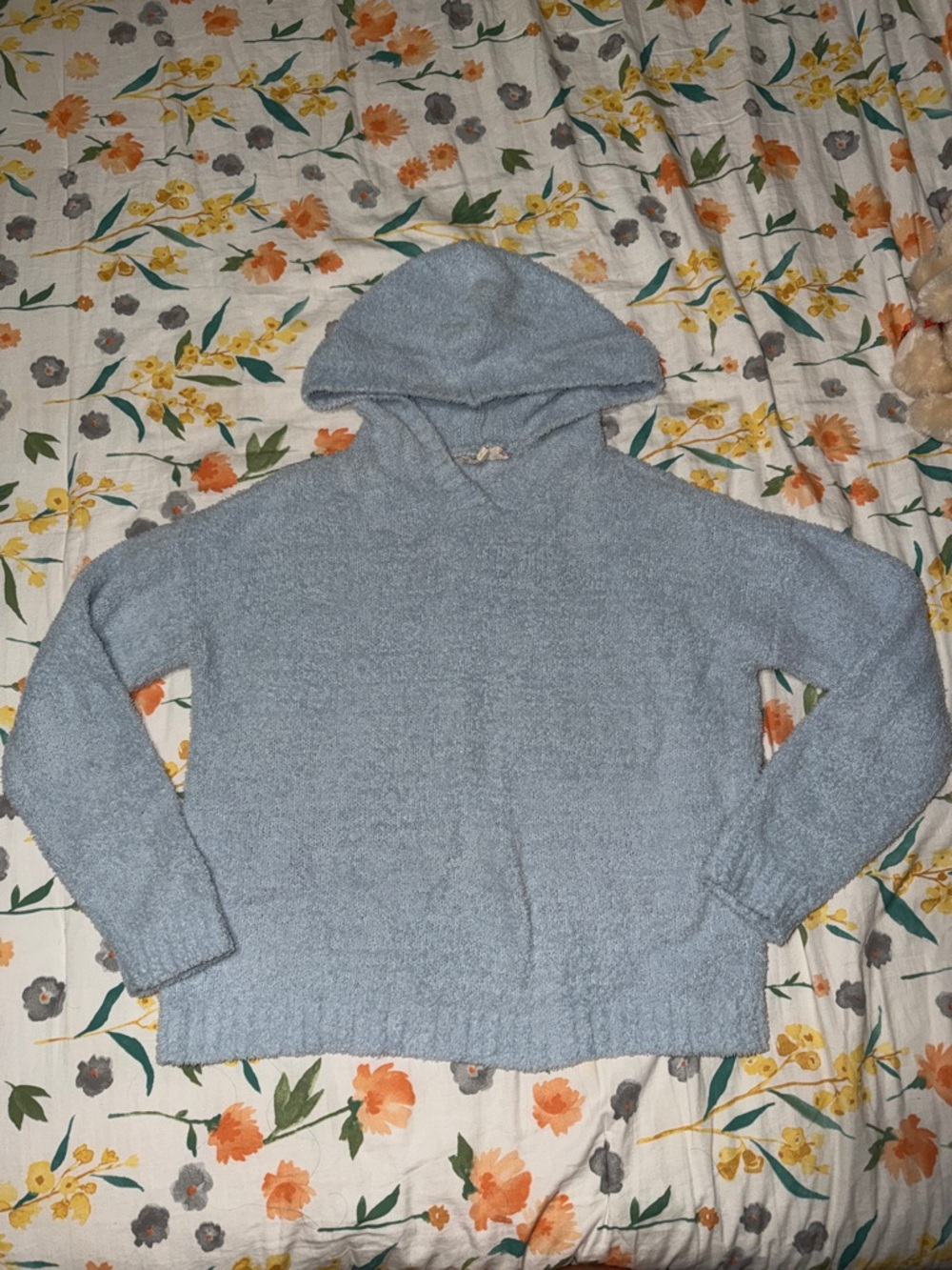 Pink Republic Light Blue Hooded Pullover Sweater